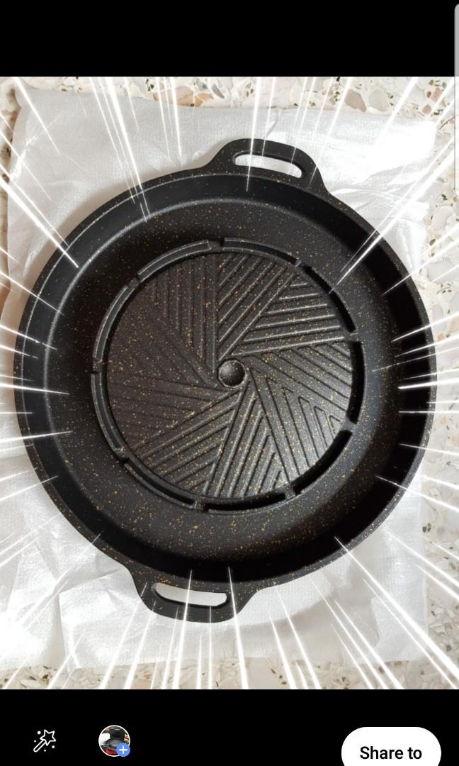 Thai mookata grill plates coated pan/hotpot, TV & Home Appliances