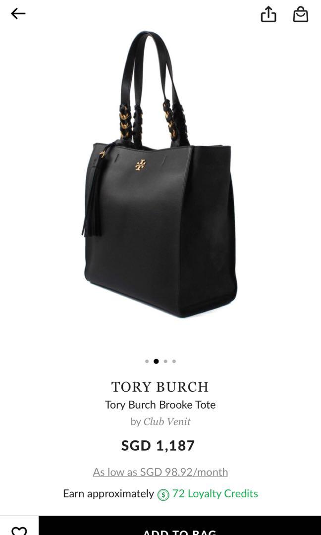 Tory Burch Brooke Tote, Luxury, Bags & Wallets on Carousell