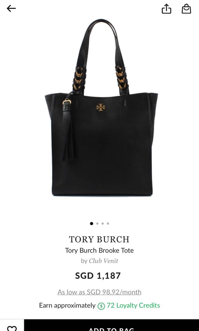 Tory Burch Brooke Tote, Luxury, Bags & Wallets on Carousell