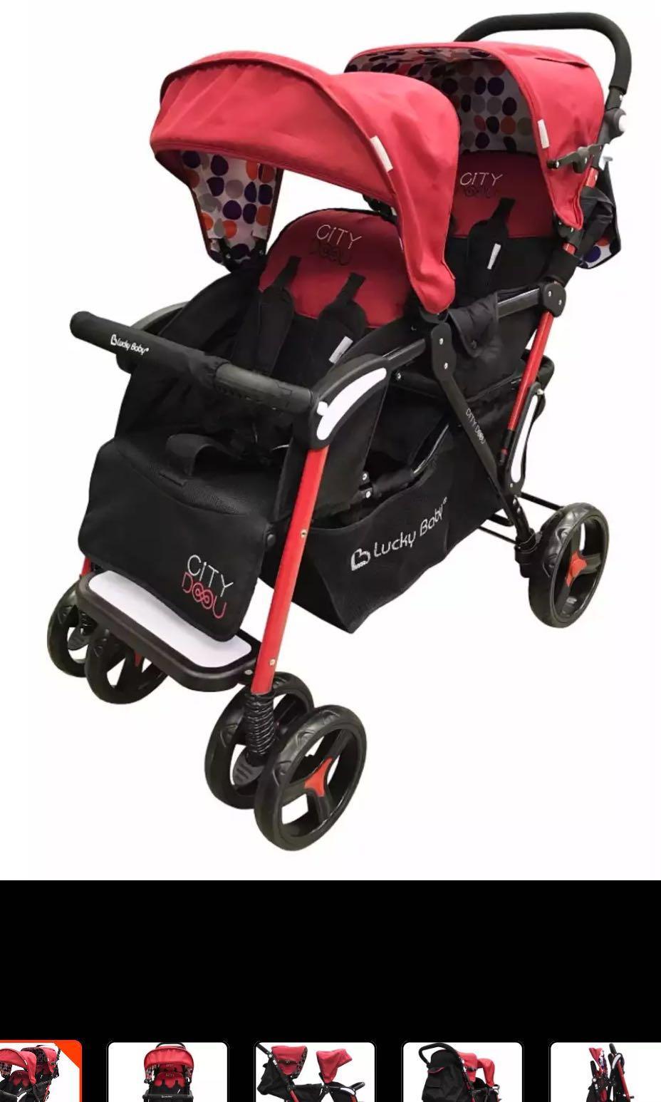 Lucky baby twin hotsell stroller