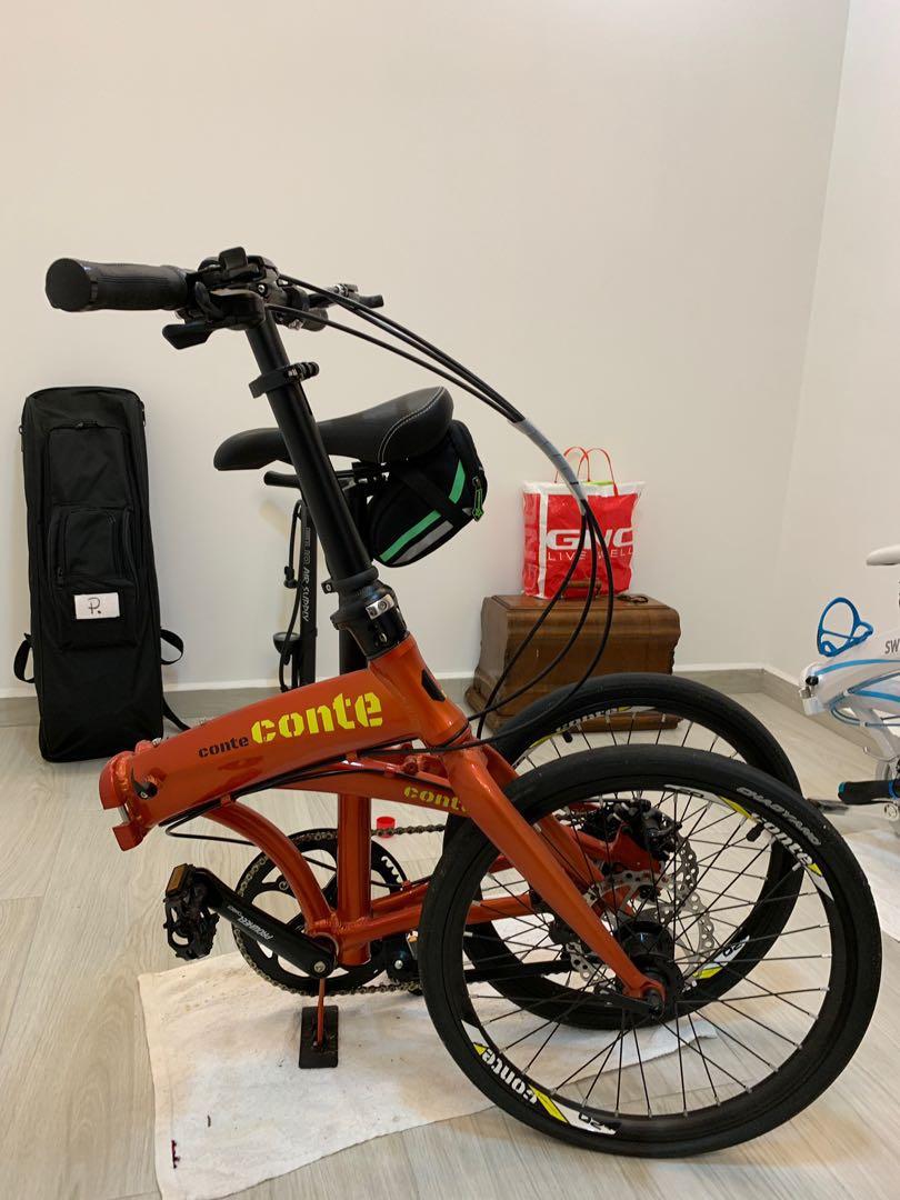 Conte folding sale bike