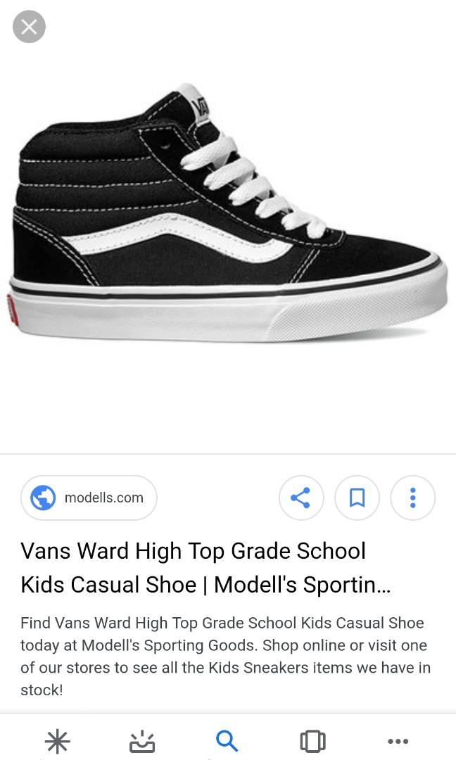vans women's ward high top shoes