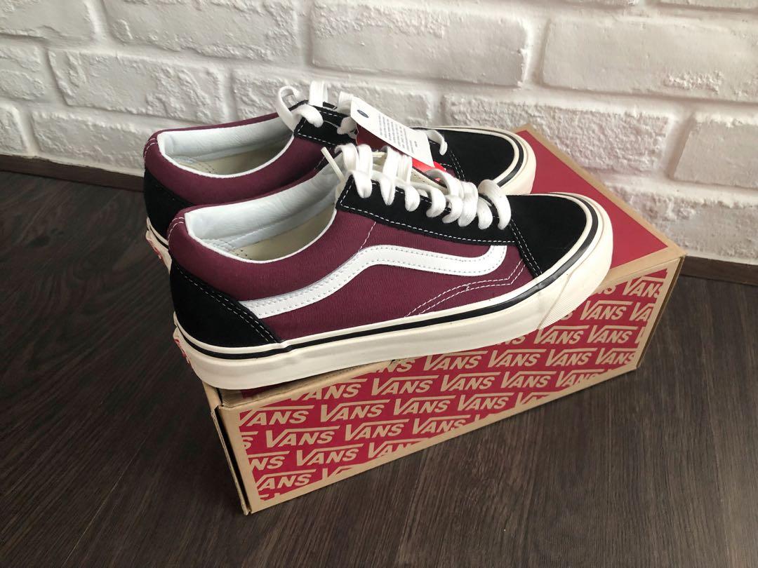 Vans Old Skool Black Red 36 DX US 8 