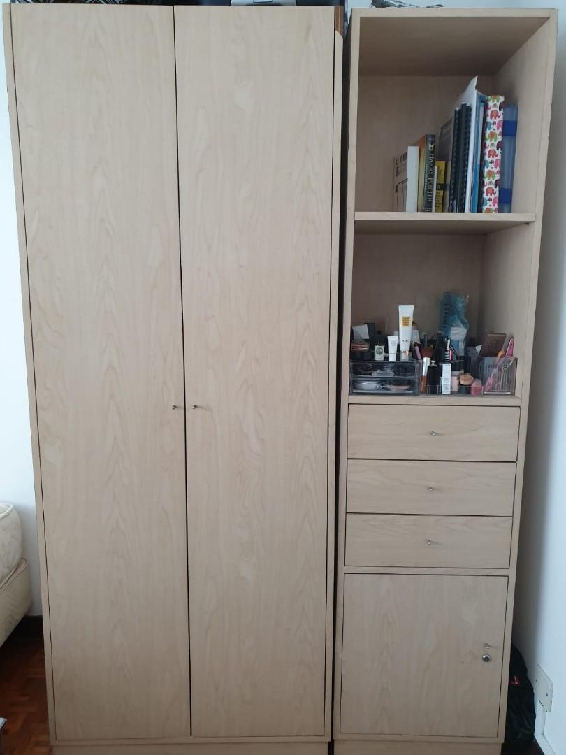 1 Wardrobe 1 Draws And Shelves Furniture Shelves Drawers On