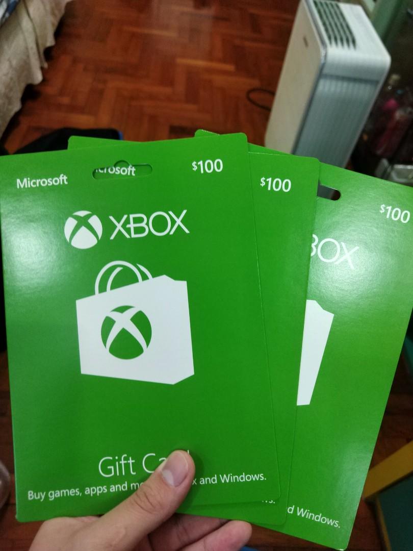 $100 xbox gift cards one for 70, Entertainment, Gift Cards & Vouchers on Carousell