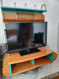 TV Console with shelves