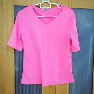 Pink Choker Top