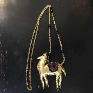 日本製 Tsumori Chisato 駱駝長頸鏈 necklace