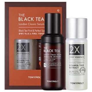 [Tonymoly] The Black Tea皇室經典抗皺緊緻精華套裝