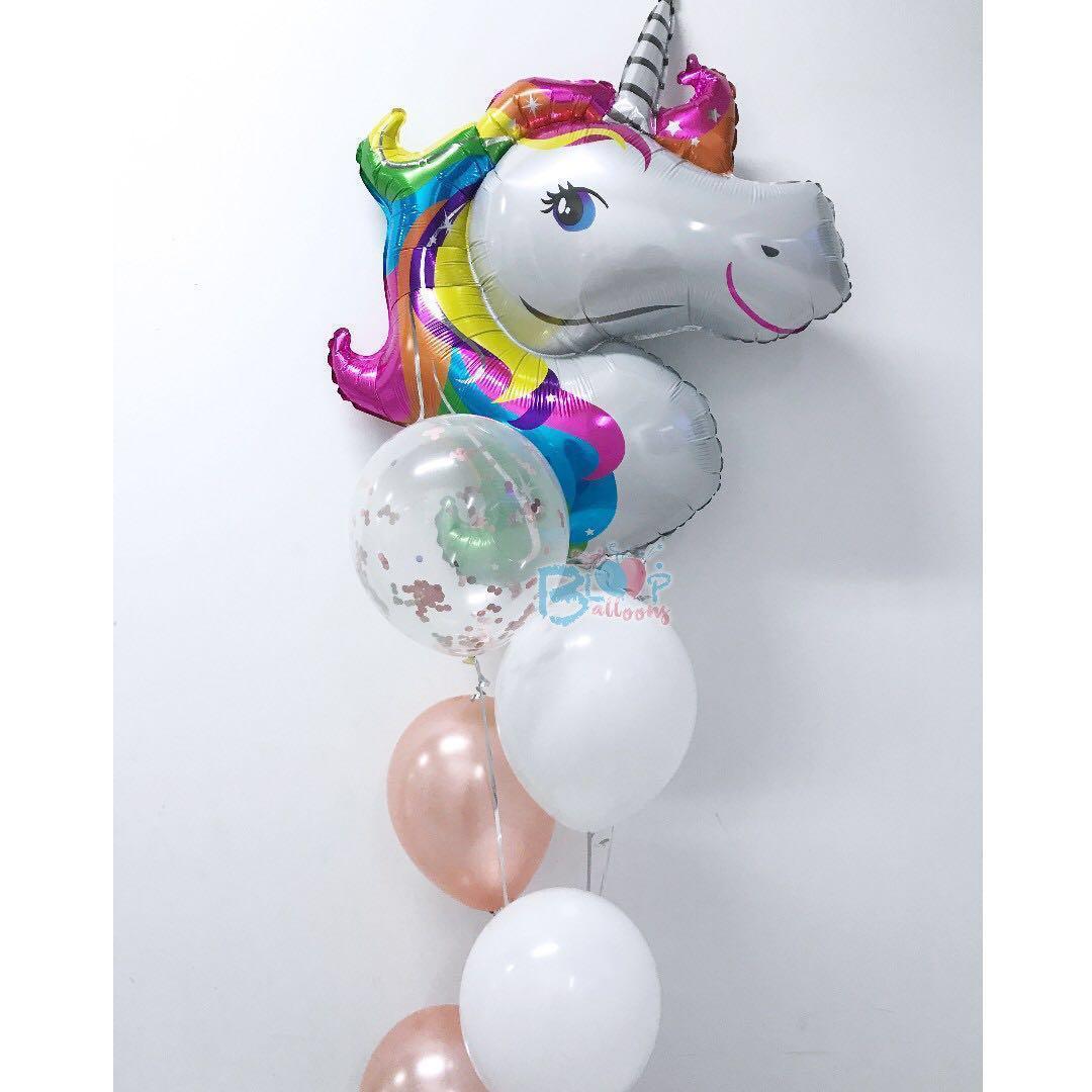 33 Unicorn Foil Balloon Set Design Craft Others On Carousell