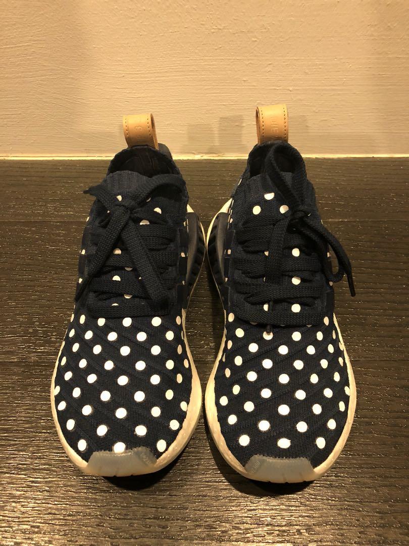 Adidas NMD R2 Prime knit Navy Polka Dot Women s Fashion Footwear