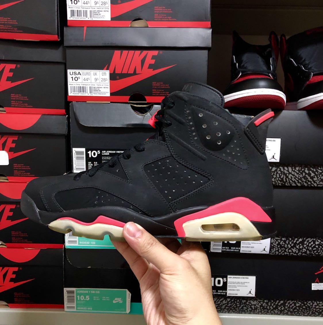 Air Jordan 6 Infrared Black 2014, Men's Fashion, Footwear ...