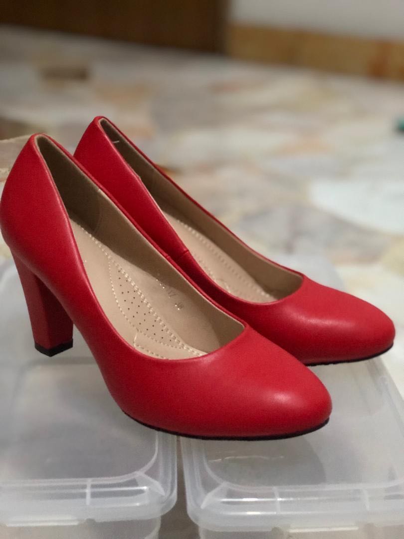 Anna Nucci Red Heel, Women's Fashion 