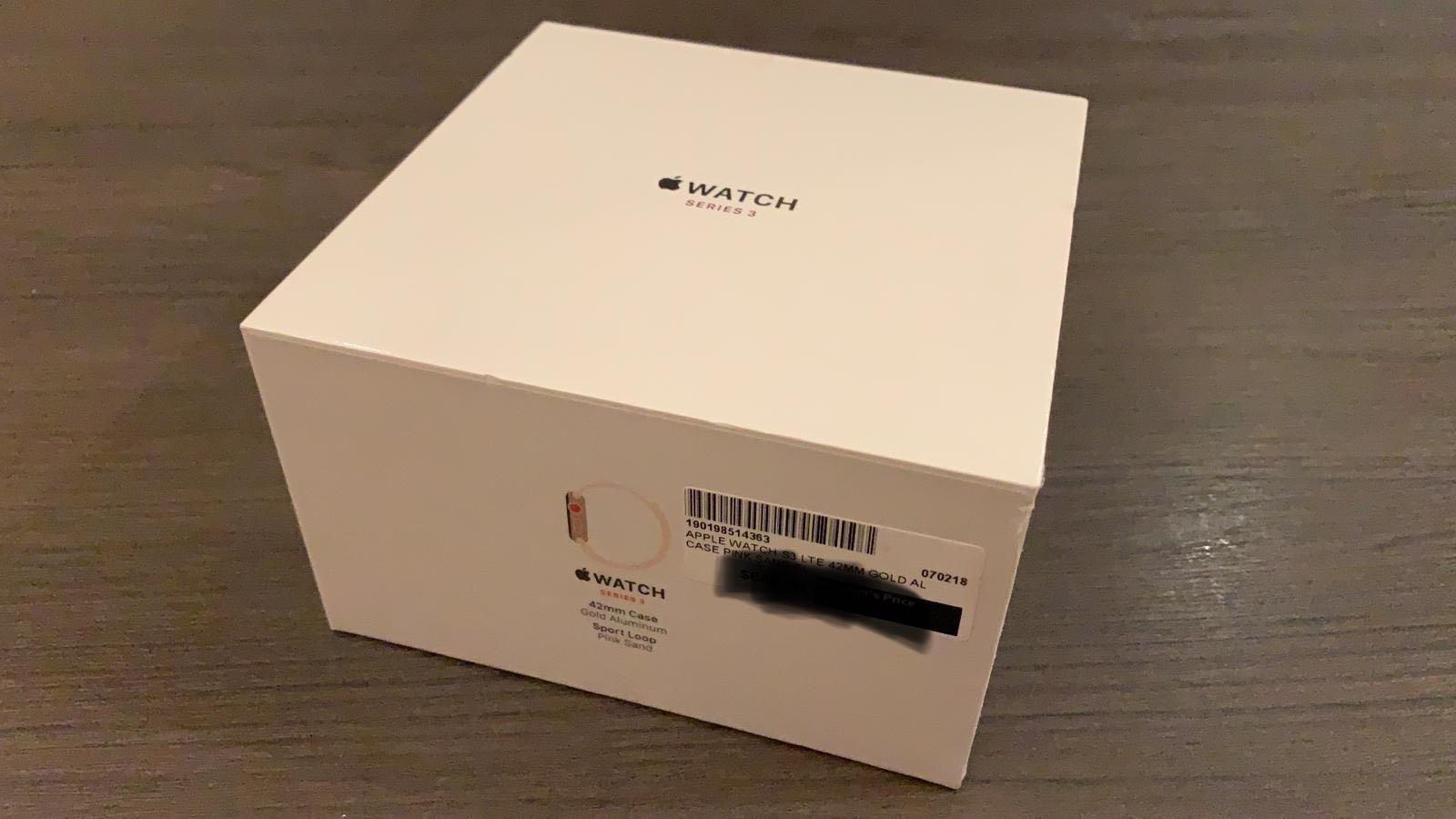 Iwatch series 3 box hotsell