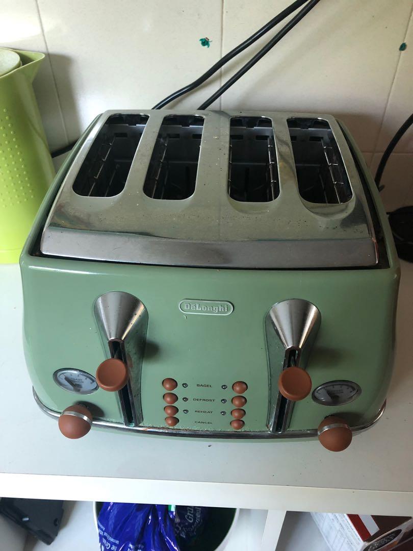 Beautifully Green 4 slice and bagels toaster, TV & Home Appliances