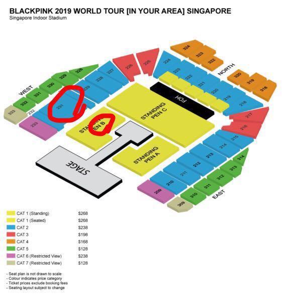 BlackPink Ticket (Front Rows), Tickets & Vouchers, Event Tickets on