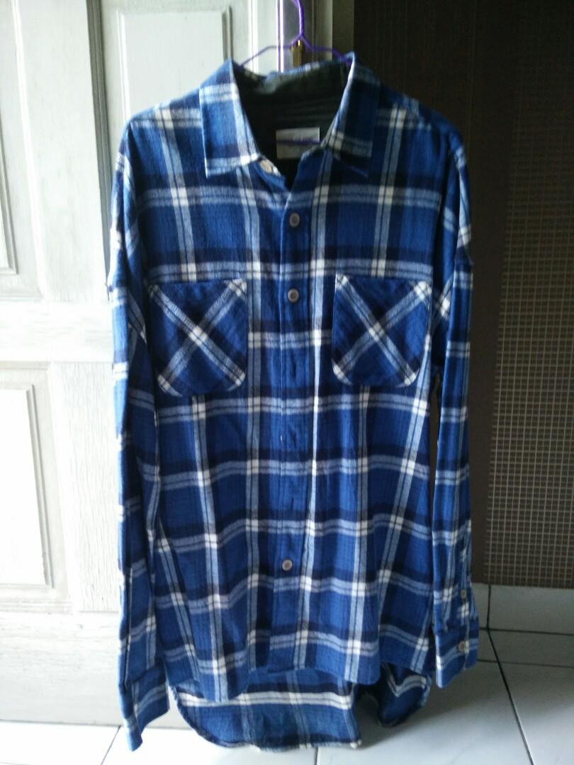 fear of god blue flannel