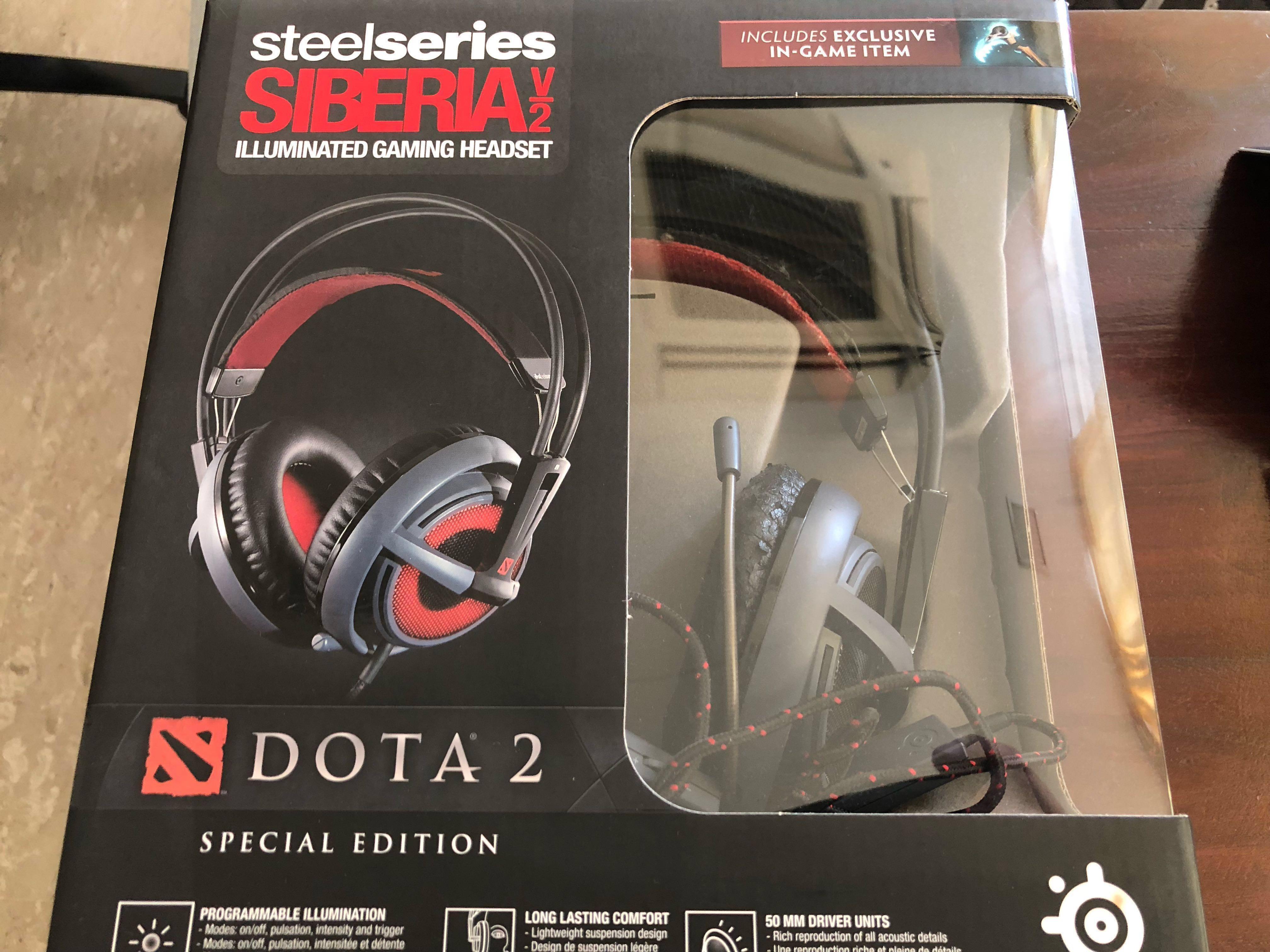 Gaming Headphones Steelseries Siberia v2 (DOTA 2 edition), Audio