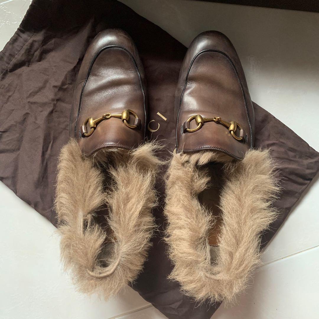 gucci jordaan fur