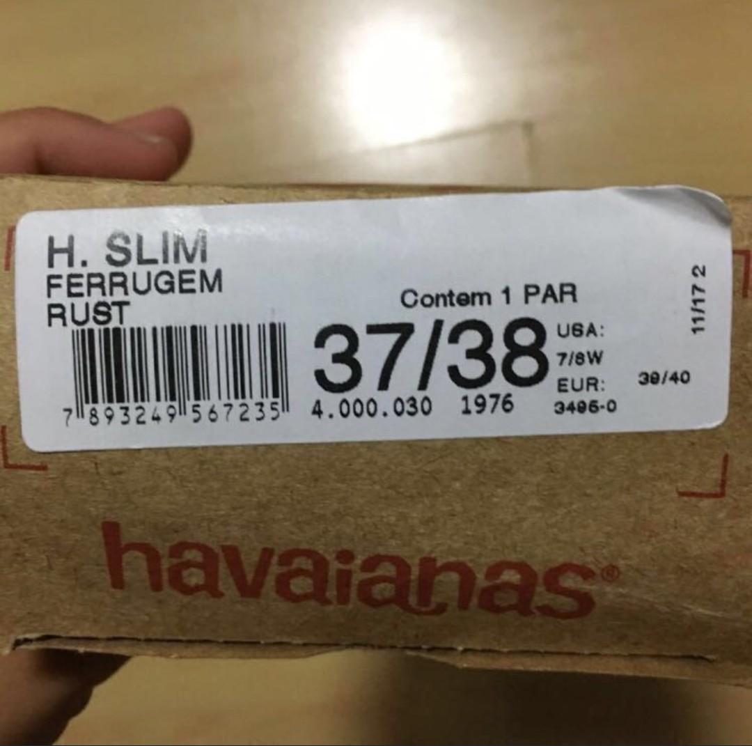 havaianas slim rust