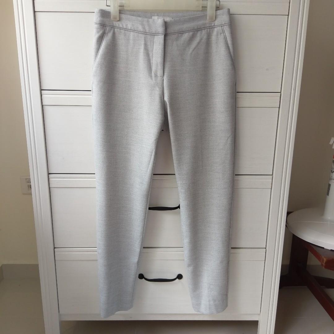 womens gray work pants