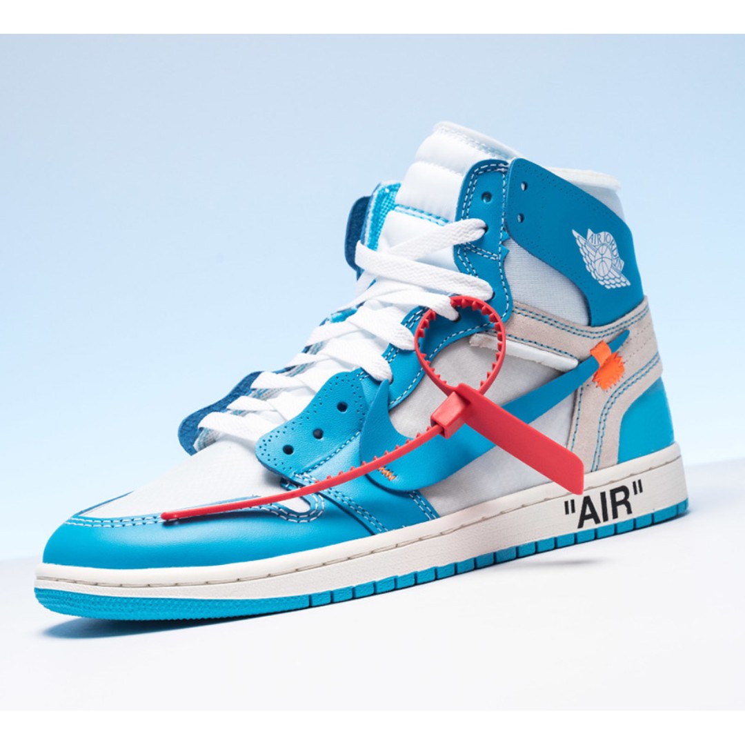 Jordan 1 Retro High Off White University Blue Men S Fashion Footwear Sneakers On Carousell