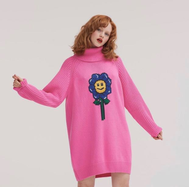 Lazy oaf flower power jumper dress Women s Fashion Tops Other Tops on Carousell