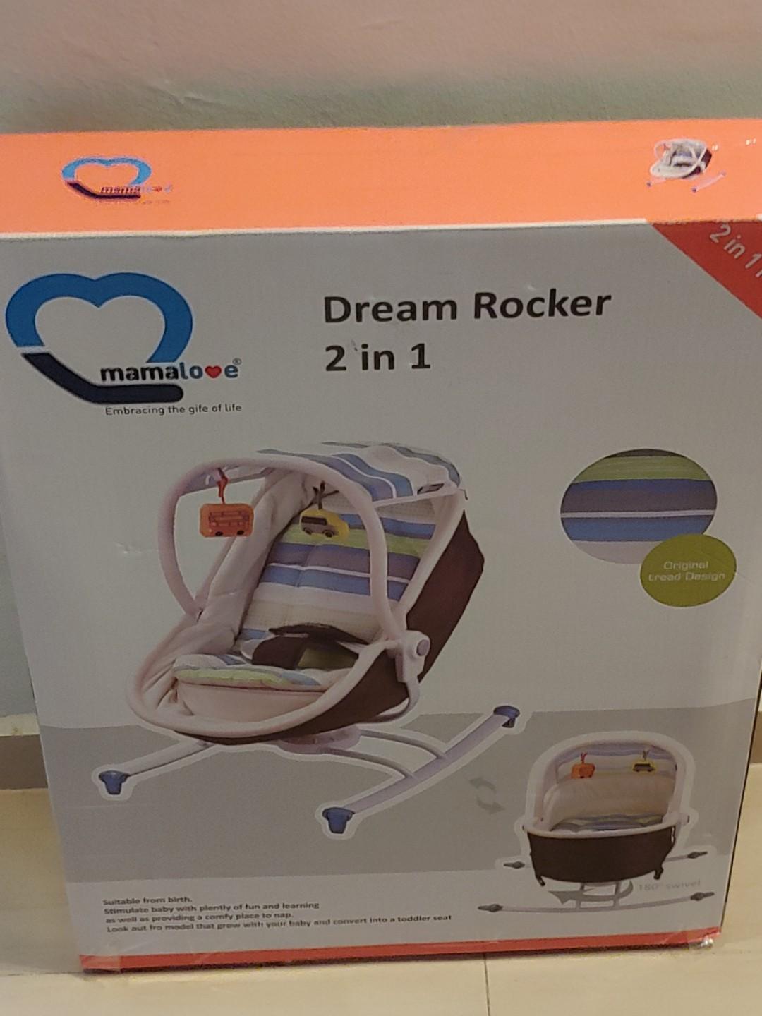 Mama Love 2 in 1 Rocker and Bassinet Babies Kids Baby Nursery Kids Furniture Cots Cribs on Carousell