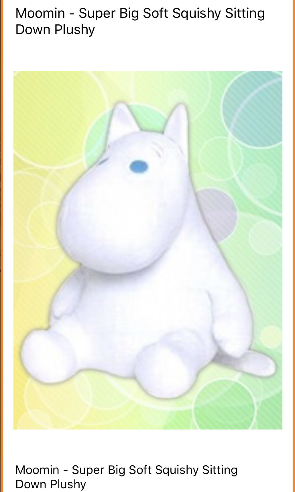 moomin sitting