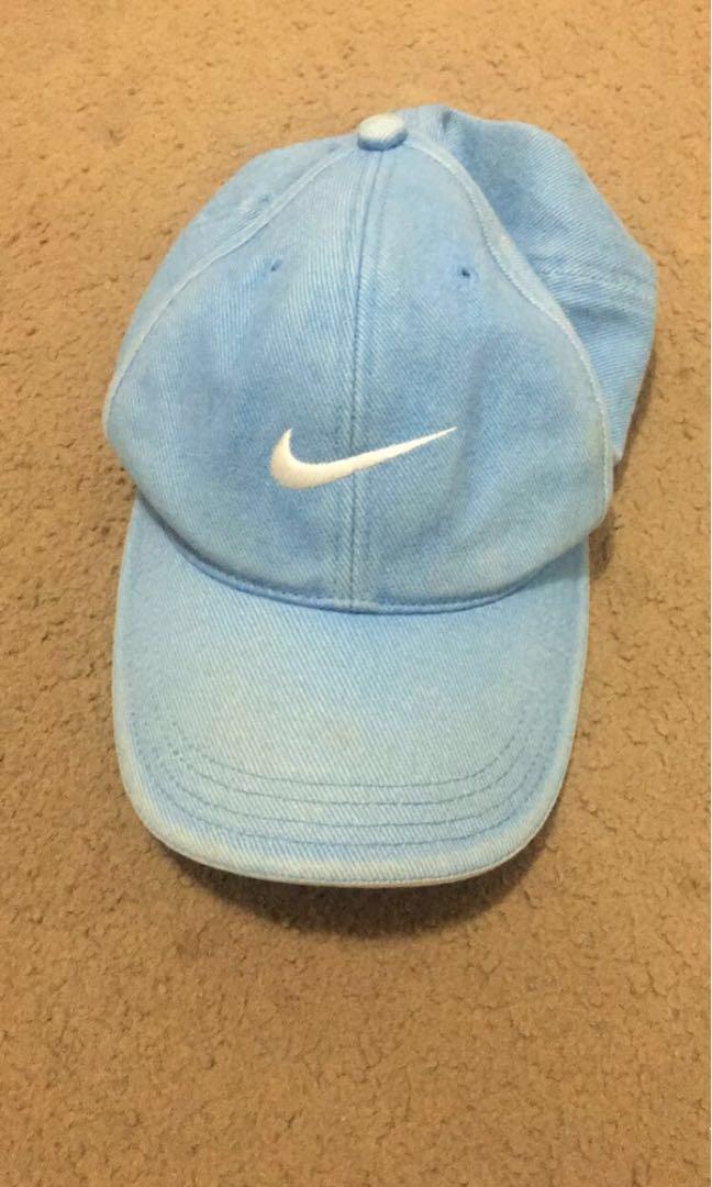 light blue nike cap
