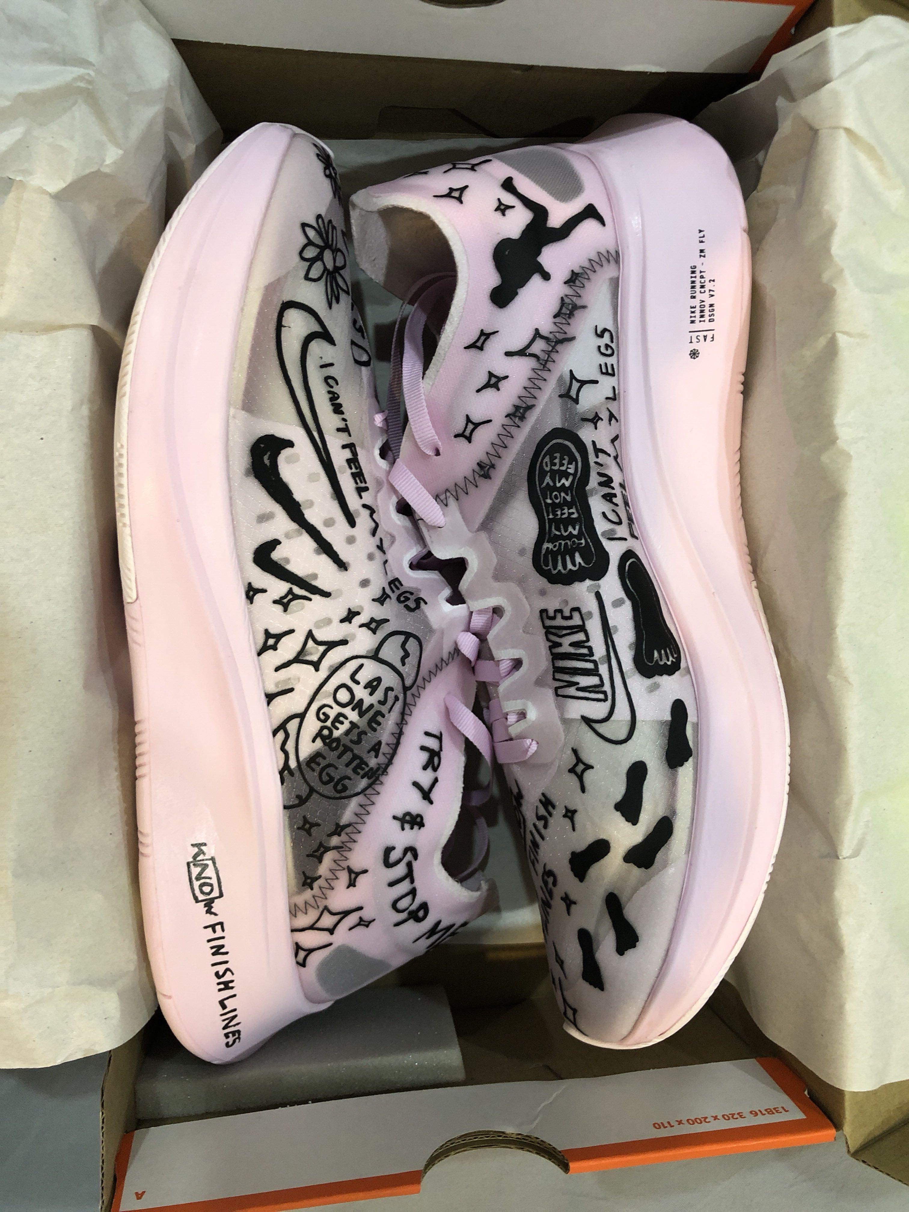 nike zoom fly sp pink nathan bell