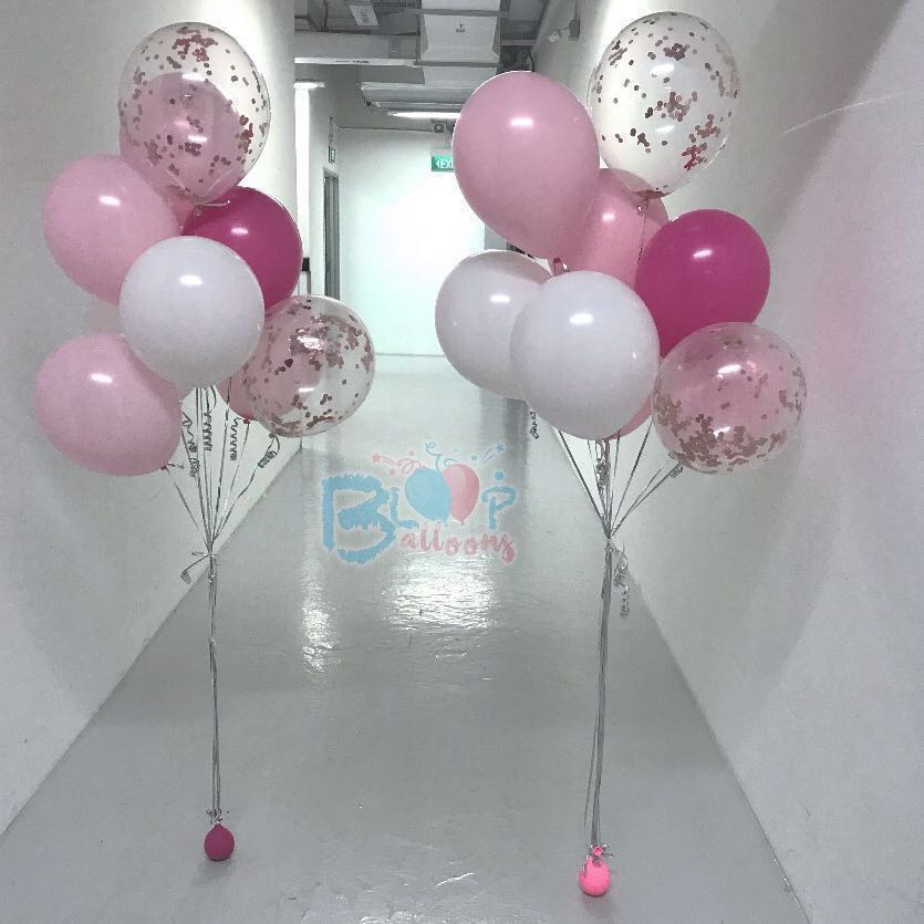Plain 12'' Latex Helium Balloons / Confetti Balloons, Hobbies & Toys, Stationery & Craft ...