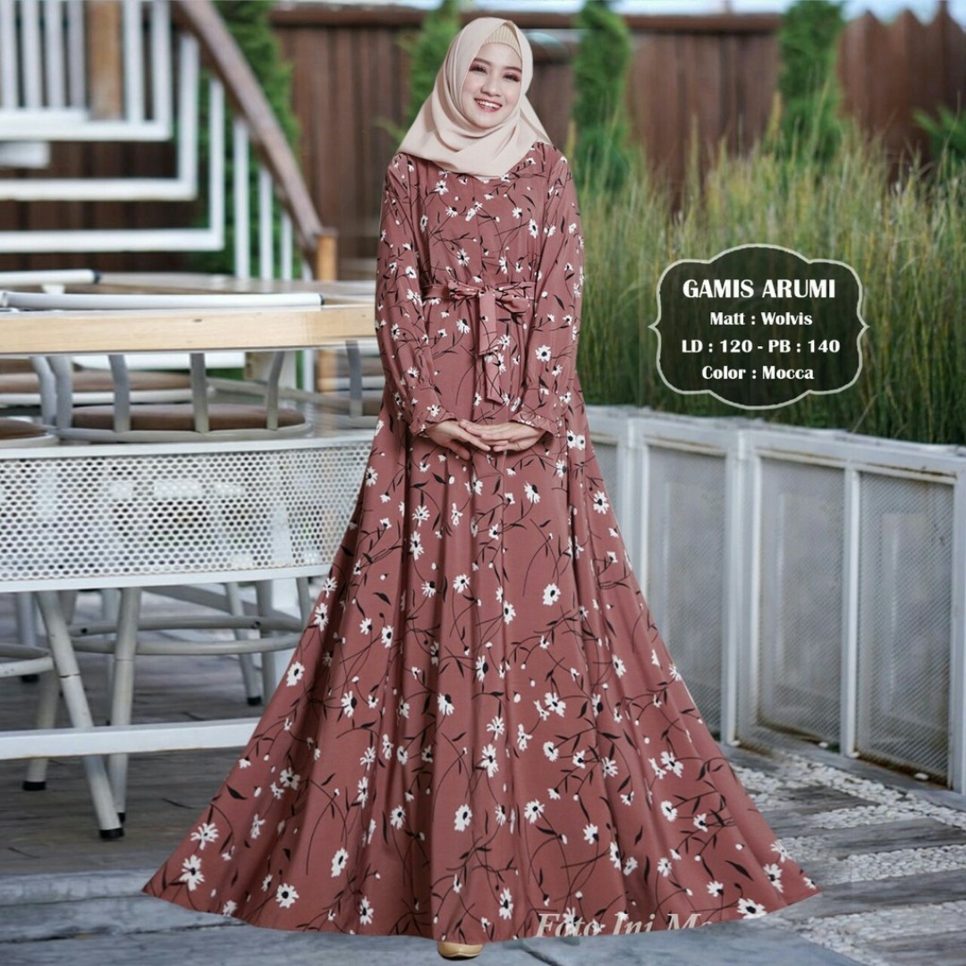 Maxi dress muslimah