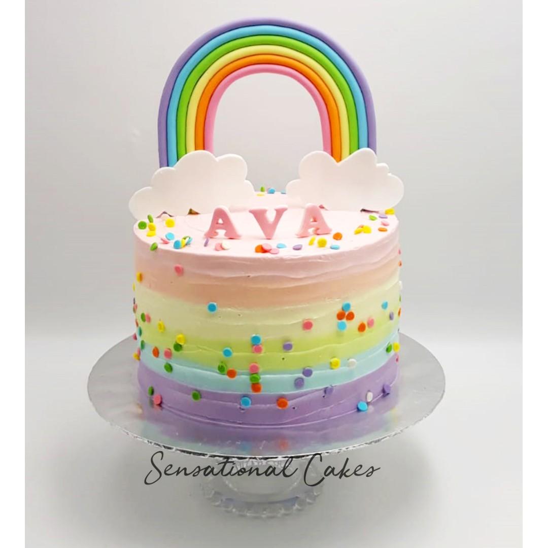 Cloud 9 Rainbow Cream Rainbow Ombre Cream Artcake 3d Customized