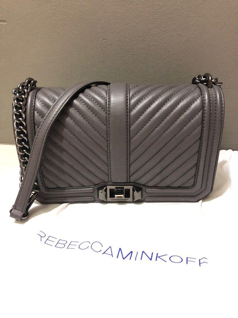 Rebecca minkoff love crossbody grey online