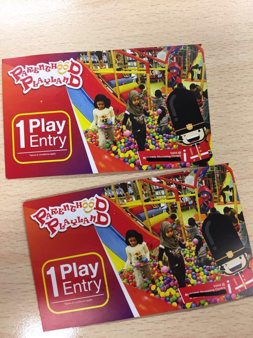 Rm10 Discount Parenthood Playland Play Entry Valid At Mytown Shopping Centre Only Tickets Vouchers Gift Cards Vouchers On Carousell