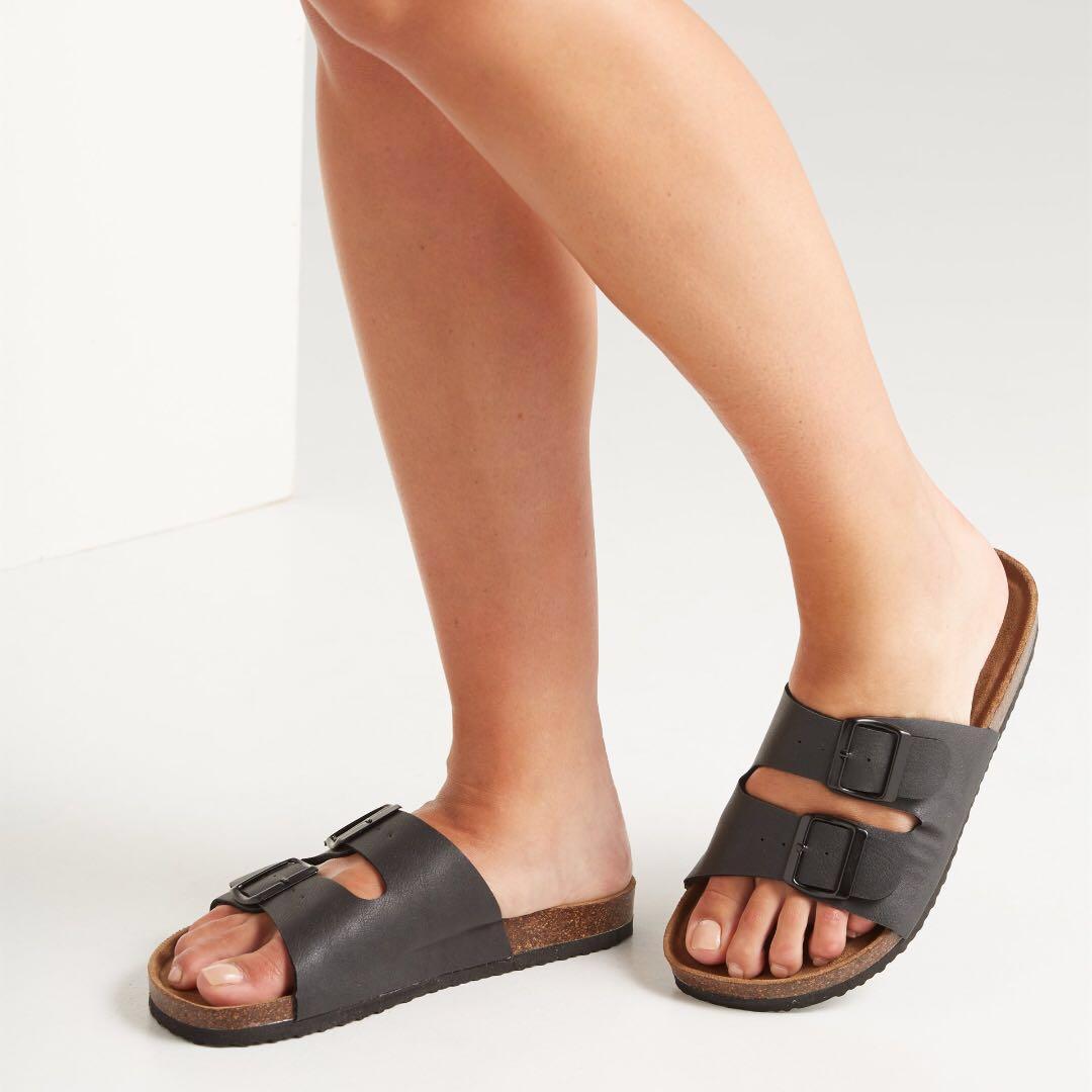 Double shop buckle slide