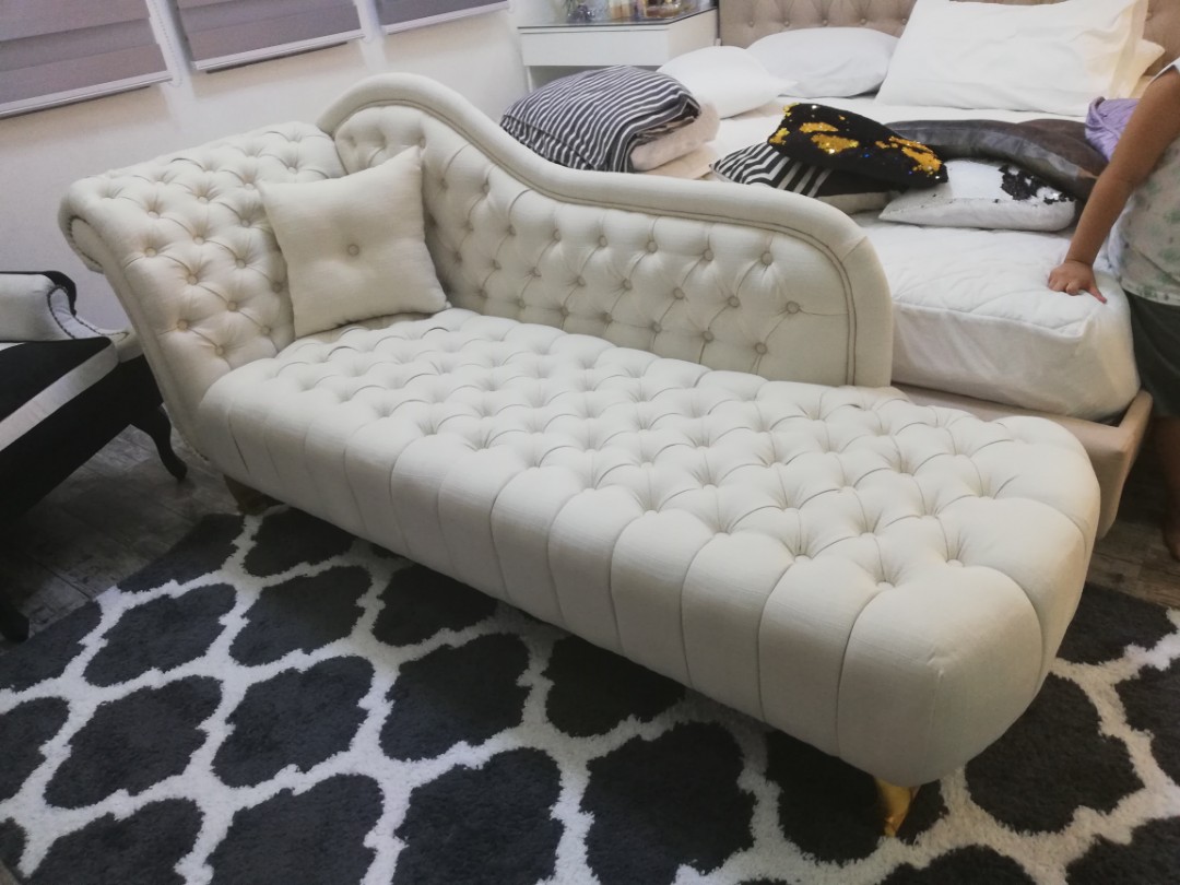 RUSH Cleopatra sofa Chaise Lounge with free lack vertical shelf