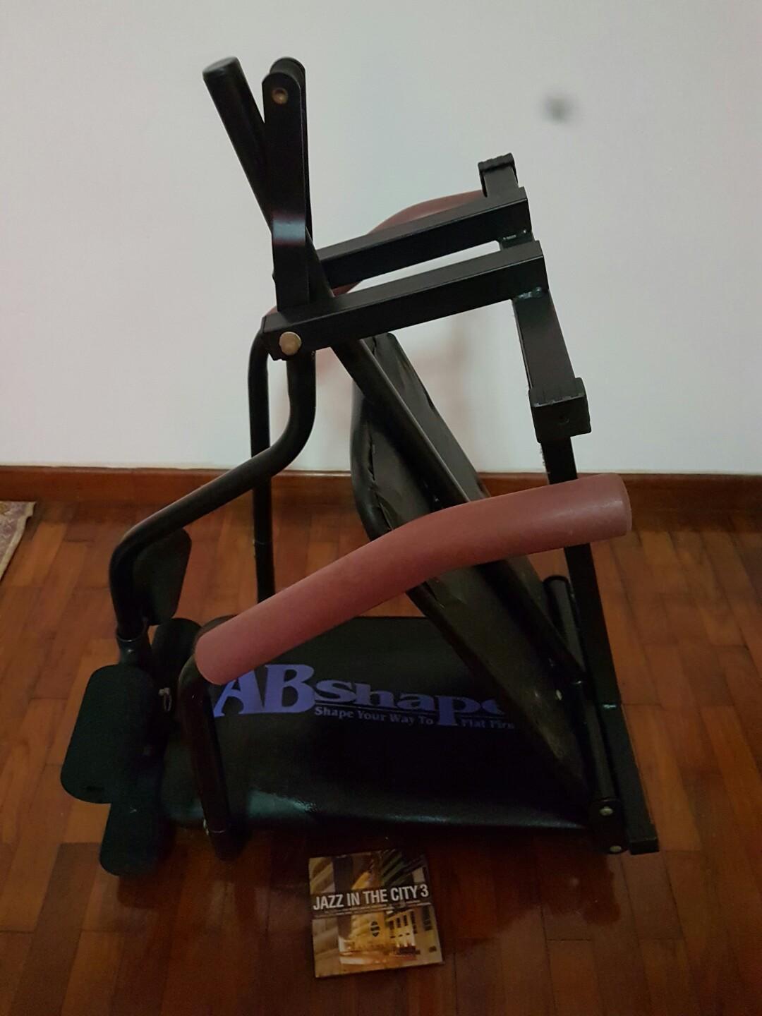 Abshaper Ab Shaper Exercise Equipment Sit Ups Bench, Sports Equipment,  Exercise & Fitness, Cardio & Fitness Machines on Carousell