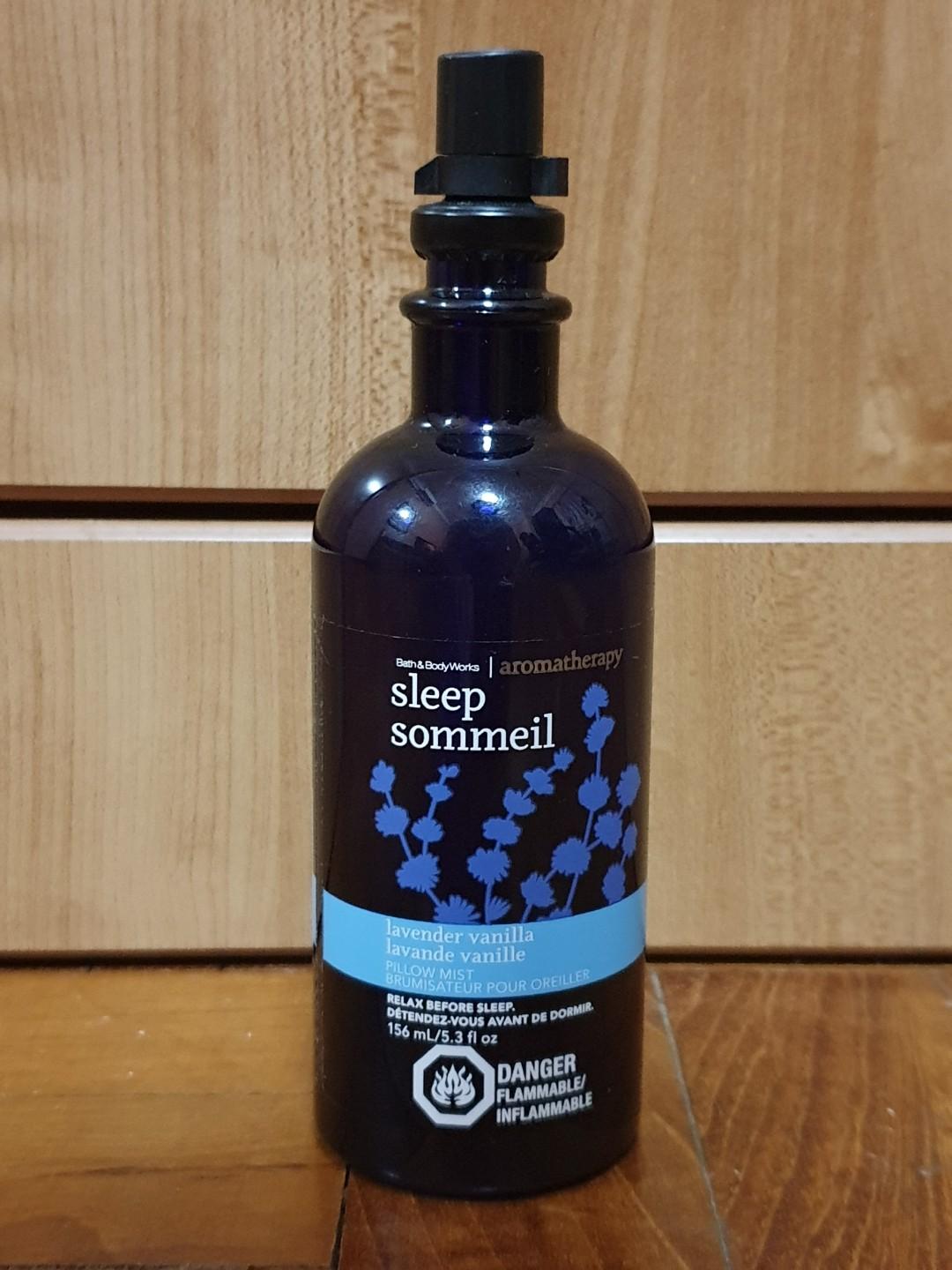 Sleep Sommeil Aromatherapy Lavender Vanilla Pillow Mist Health