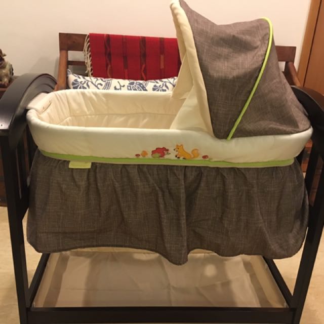 Summer Infant Comfort Wood Bassinet Babies Kids Infant