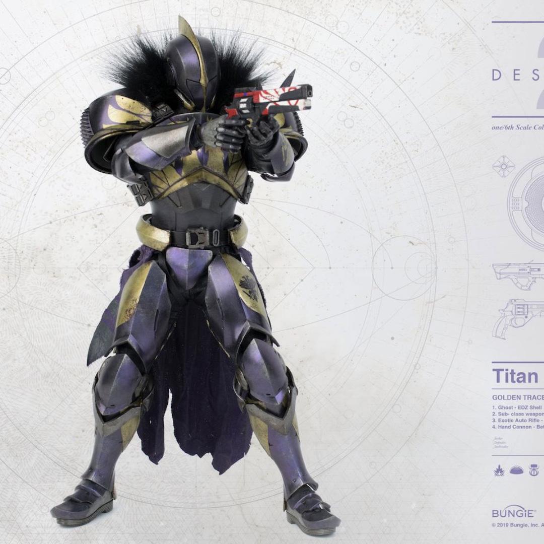 ThreeA - Destiny 2 - Titan (Golden Trace Shader) (1/6 Scale), Toys ...