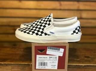 Vans Slip On Checkerboard off white black