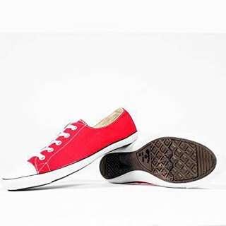 Converse All Star Red Low Tops Light