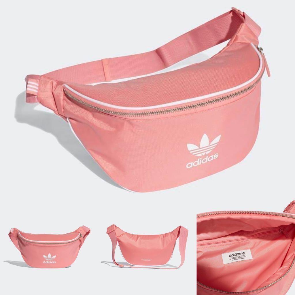 Adidas Originals Pink Rose Waist Bag Women S Fashion Bags Wallets Sling Bags On Carousell