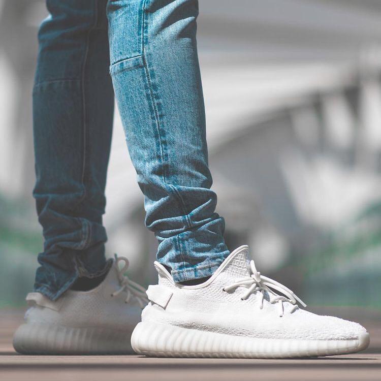 Adidas yeezy best sale triple white jean