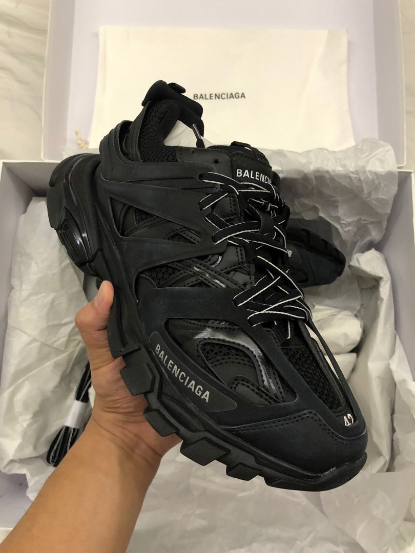 balenciaga track shoes black