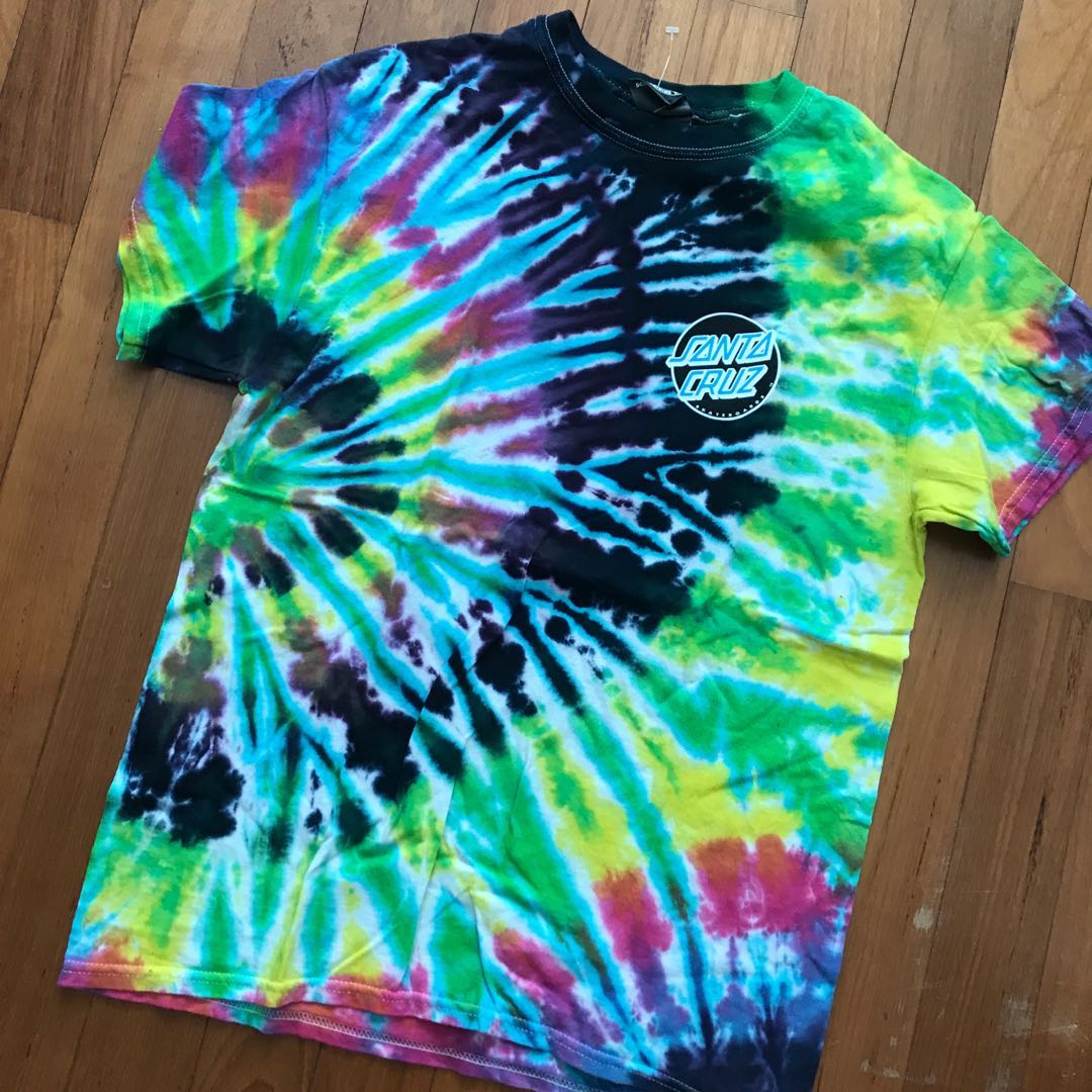 santa cruz tie dye sweatshirt