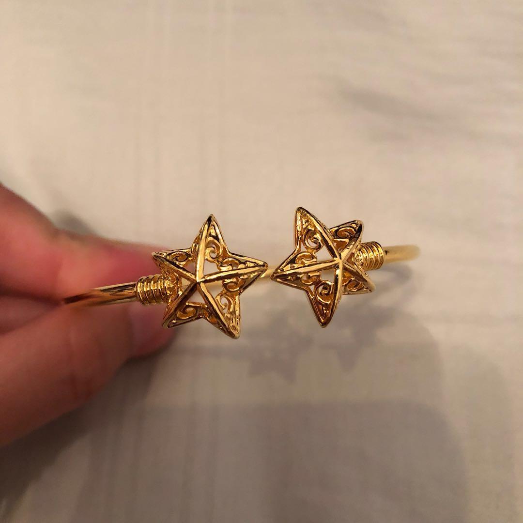 Gold clearance star bangle