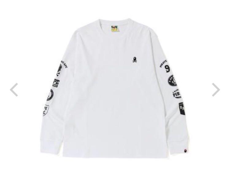 bape multi logo l/s tee